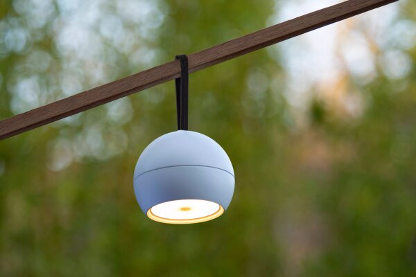 LED Akku Wandspot flexibel Schwarz Weiß IP54 3000 K
