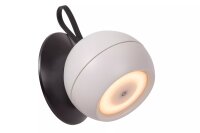 LED Akku Wandspot flexibel Schwarz Weiß IP54 3000 K