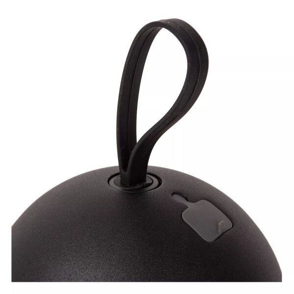 LED Akku Wandspot flexibel Schwarz H:11 cm IP54 3000 K