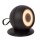 LED Akku Wandspot flexibel Schwarz H:11 cm IP54 3000 K
