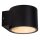 Wandleuchte Up Down Aluminium Schwarz IP54 G9 Balkon