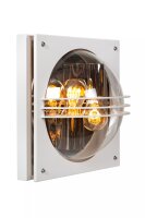 Wandlampe außen Weiß IP44 E27 2-flammig...