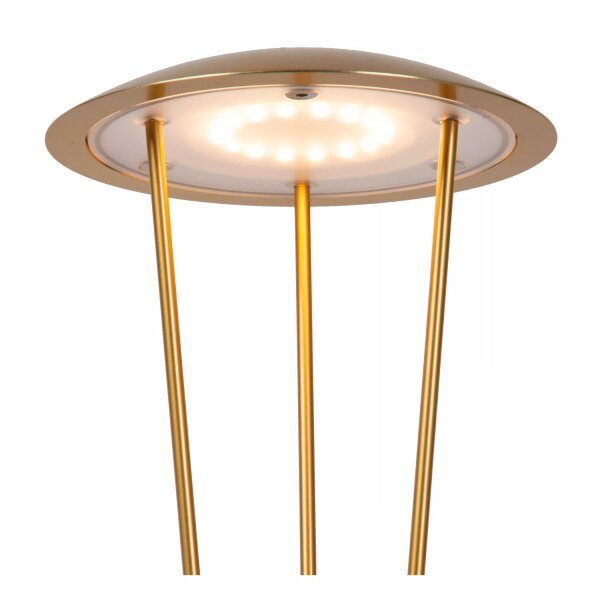 LED Akku Tischlampe Gold Ladestation IP54 2 W dimmbar