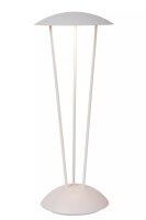 LED Akku Tischlampe Weiß Ladestation IP54 2 W dimmbar