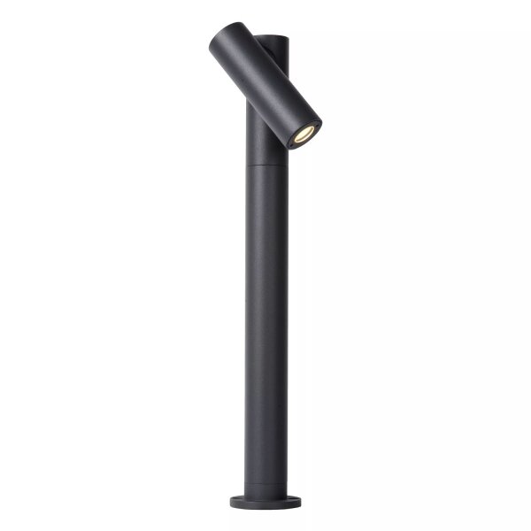 LED Stehlampe verstellbar Anthrazit IP65 43 cm 3000 K