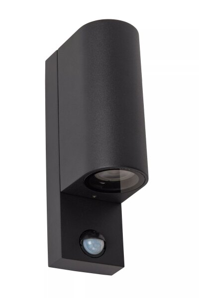 Wandleuchte Up Down Sensor Aluminium H:23 cm IP65 GU10