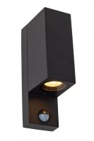 Wandlampe Up Down Sensor Aluminium B:7 cm IP65 GU10