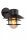 Außenlampe Wand Glas Aluminium Schwarz IP44 E27 Balkon