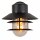 Außenlampe Wand Glas Aluminium Schwarz IP44 E27 Balkon