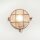Kellerlampe Echt-Messing Glas D: 24 cm IP64 in Kupfer