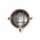 Kellerlampe Echt-Messing Glas D: 24 cm IP64 in Kupfer