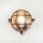 Außenwandlampe Messing massiv Glas Ø 24 cm rund IP64