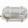 Wandlampe au&szlig;en Messing massiv Glas 18 cm breit IP64