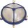 Wandleuchte außen Messing Glas E27 IP64 Ø 21 cm Blau