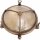 Außenwandlampe Messing Glas E27 IP64 D: 21 cm rund
