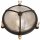 Kellerlampe Messing Glas &Oslash; 21 cm rund IP64 E27 Maritim