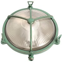 Außenwandleuchte Messing Glas Ø 21 cm rund...