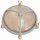 Kellerlampe Echt-Messing Glas &Oslash; 21 cm IP64 Grau E27