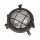 Kellerlampe Glas Messing massiv G9 IP44 rund Ø 14 cm