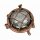 Kellerleuchte Messing massiv Glas G9 IP44 rund D: 14 cm