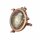 Außenwandlampe Messing Glas G9 IP44 D: 14 cm rund