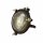Außenwandlampe Messing massiv Glas G9 IP44 rund Maritim