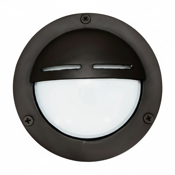 Außenwandlampe Messing massiv Glas Ø 14 cm rund IP64 G9