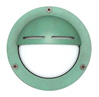 Außenlampe Wand Glas Messing massiv G9 IP64...
