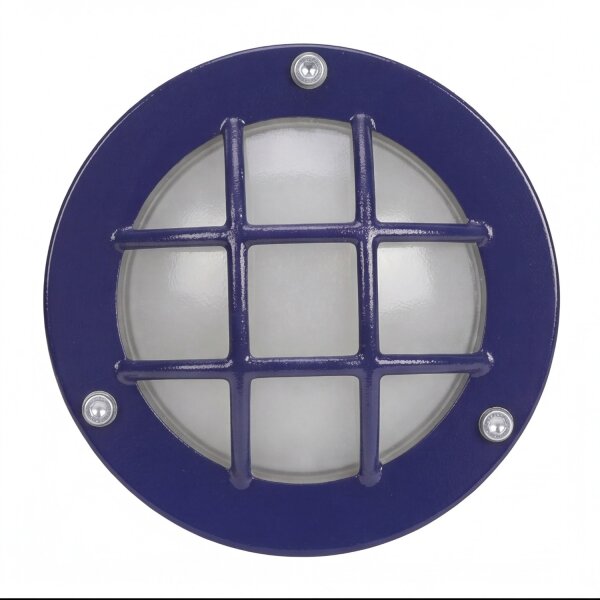 Kellerleuchte Echt-Messing Glas G9 IP64 D: 14 cm rund