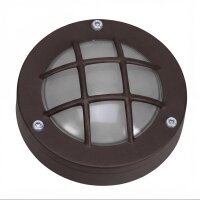 Außenwandlampe Glas Messing G9 IP64 Ø 14 cm...