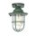 Deckenlampe außen Echt-Messing Glas Ø 16 cm IP54 E27