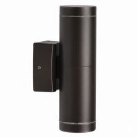 Au&szlig;enwandleuchte Messing Up Down H: 21 cm IP64 GU10