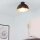 Moderne runde Deckenlampe Schwarz