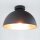 Moderne runde Deckenlampe Schwarz