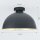 Moderne runde Deckenlampe Schwarz