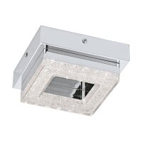 Plafonnier LED angulaire étincelant Fradelo Chrome