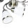 Florale Deckenlampe mit Glasschirm Weiß Bronze antik