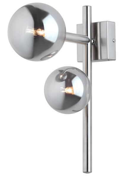 Wandlampe in Nickel Graphit für G9 Loft