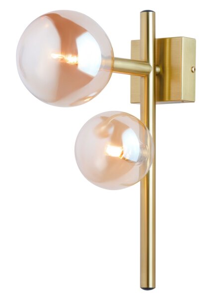 Metall Wandleuchte Glas für G9 LED dekorativ