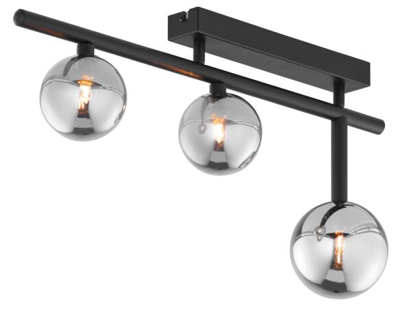 Deckenlampe Schwarz Graphit für G9 dekorativ