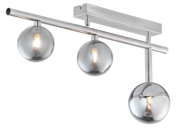 Loft Deckenleuchte Glas Metall inkl. LED G9 GLENNA