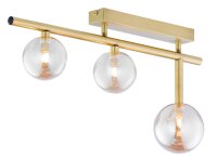 Dekorative Deckenleuchte Glas f&uuml;r G9 Loft