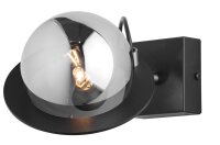Metall Wandspot Glas Kugel inkl. LED G9 stilvoll