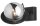 Metall Wandspot Glas Kugel f&uuml;r G9 stilvoll