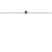LED Wandlampe Schwarz 120 cm lang 3000 K warmweiß