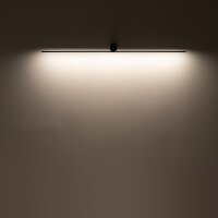 LED Wandleuchte Schwarz B: 66 cm 3000 K warm