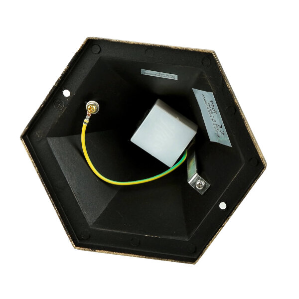 Außenstehlampe in edlem antik-gold