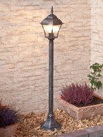 Außenlampe in Antik-Silber