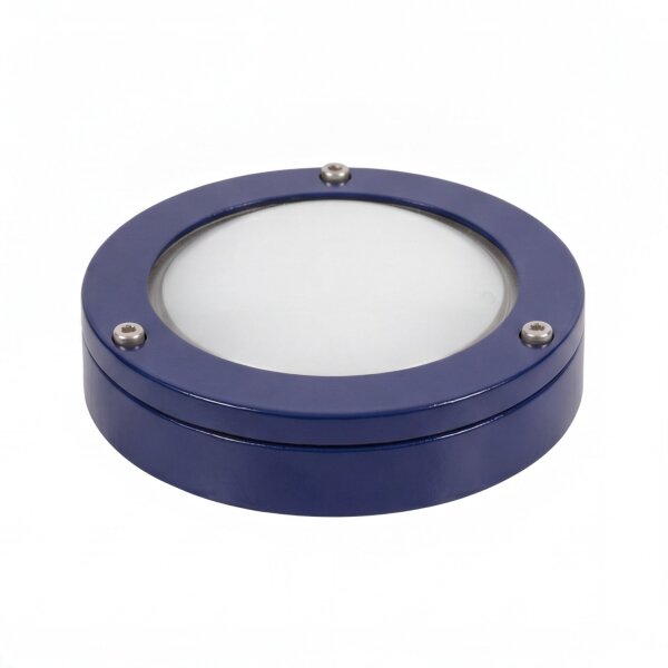 Außenwandleuchte Glas Messing G9 IP64 rund D: 14 cm