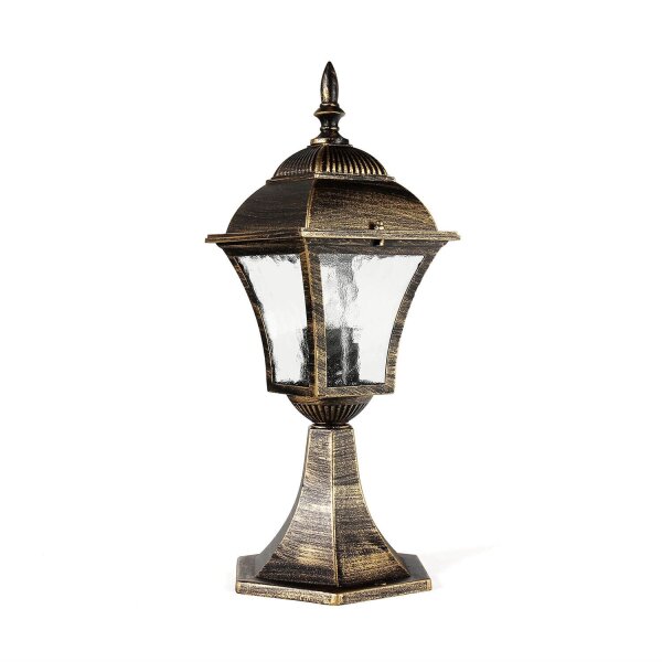 Außenlampe in Antik-Gold
